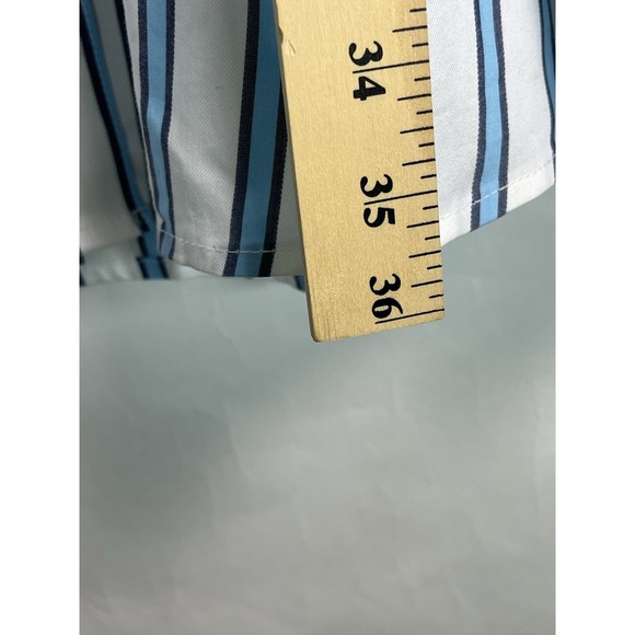 NWT Draper James Blue White Striped Belted Button Down Shirt Dress Size 12 - Picture 7 of 13